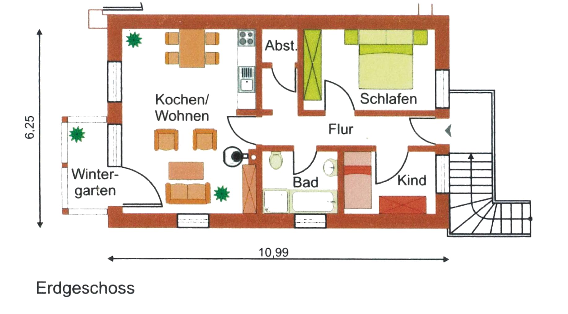 Grundriss Ferienwohnung